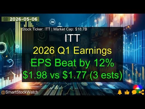 ITT (ITT|$18.7B) - 2026 Q1 Earnings Analysis