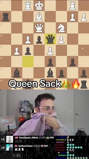 Queen Sacrifice: Brilliant Chess Move by Gotham Chess