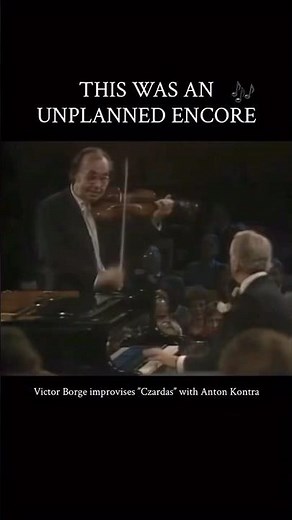 Victor Borge improvises “Czardas” with Anton Kontra 🎶