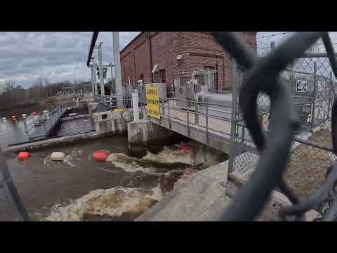 FLOODED MIO DAM/AU SABLE RIVER. MIO MICHIGAN. #flooding #highwater