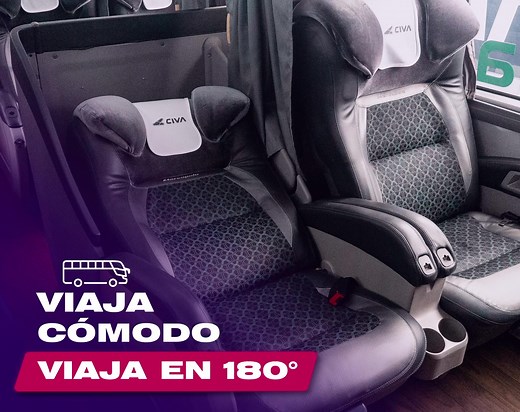 ¡Realmente 180°! Viaja en nuestro servicio Excluciva y descansa durante todo el camino hacia tu próximo destino, con esa comodidad que necesitas. Encuentra los asientos 180° en el segundo piso del servicio Excluciva en nuestra página web ➡ www.civa.com.pe #VamosTodos #VamosExcluciva | CIVA