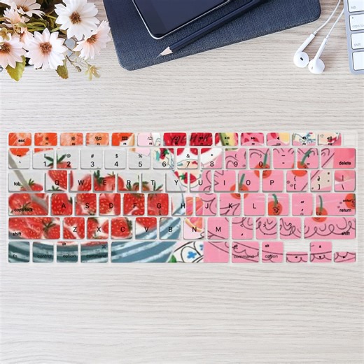 Pink Themed Scrapbook Keyboard Cover for MacBook Pro 13 14 16 Inch, MacBook Air 13 15, Protective Laptop Keyboard Skin - Etsy