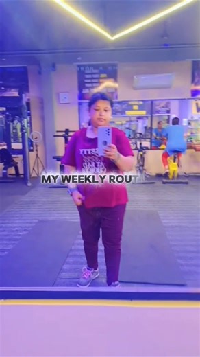 my weekly gym routine 💪....... #shorts #gym #weekly #routines #weightloss #motivation #explorepage