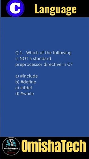 C programming MCQ #90 #string #preprocessor #coding #cmcq #cprogramming #programming #codeblocks