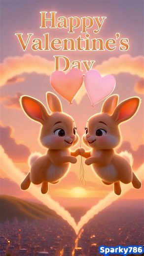 Happy Valentine’s Day 🐰💖 Cute Bunny Love Animation. Romantic Bunny Animation 💖 Valentine’s Day Special.Celebrate love with this cute bunny Valentine’s Day love animation 🐰💖 Two adorable bunnies share sweet romantic moments filled with hearts, smiles, and magic. Perfect for Happy Valentine’s Day wishes, romantic reels, shorts, love status videos, and cute animation fans.#HappyValentinesDay #CuteBunny #BunnyLove #ValentineAnimation #LoveAnimation #RomanticBunny #PixarStyle #CuteAnimation #Val