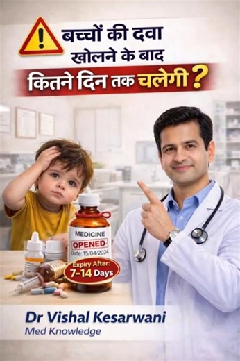 Bachchon Ki Dawa Kholne Ke Baad Kitne Din Tak Chalegi? | Syrup & Eye Drops Expiry Guide | Dr Vishal