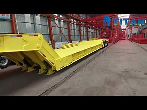 Mechanical Folding Neck Lowboy Gooseneck Trailer for Sale