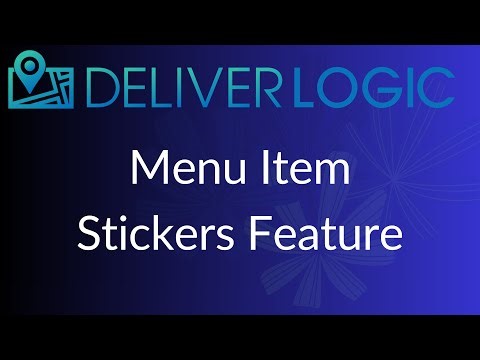 DeliverLogic - Stickers Feature