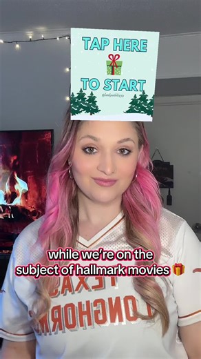 everyone is welcome in gingerbread falls…or wherever the holiday magic takes you 👀🩷 #hallmarkchristmasmovies #holidayromcomcharacter #holidayromcom #latelywithlizzy #christmas hallmark movie holiday rom com romance character christmas filter