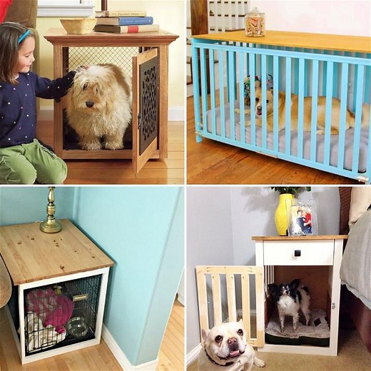 15 Homemade DIY Dog Crate Plans Free