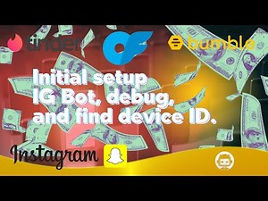 Initial setup IG Bot, debug, and find device ID. Onimator.com / the tool of the future for OnlyFans