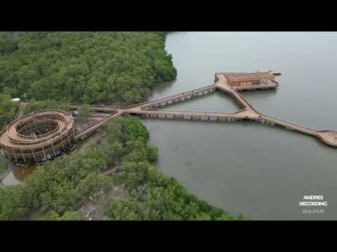ECOPARQUE CIENAGA DE MALLORQUIN BARRANQUILLA | VISTA AEREA | DRON 4K