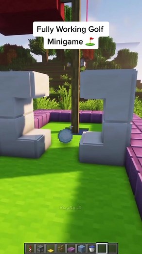 Fully Working Golf Minigame in Minecraft