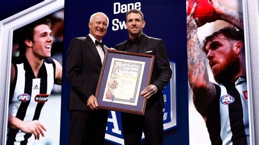 Collingwood cult hero Dane Swan joins Hall of Fame