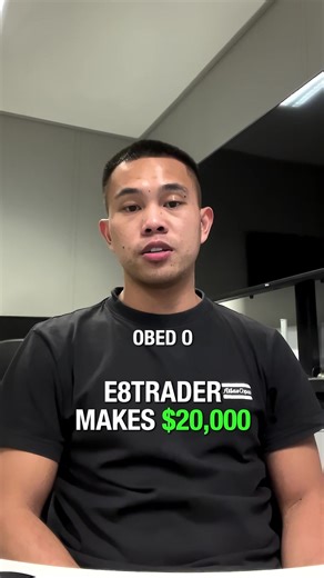 Meet Obed O. one of our successful E8 Traders sharing his story with our E8 community. Single $20k payout from a $50,000 E8 Account. Are you ready to become the next E8 Star? Start your trading journey today with 15% off your next evaluation. #e8 #e8funding #propfirm #proptraders #e8Trader #Payout