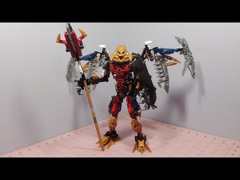 Lego Bionicle Moc Instructions Makuta Tridax Combo Model (Brutaka, Vezon, Fenrakk) Set 8764 and 8734