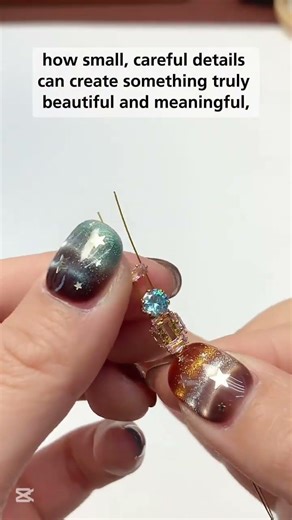 Unique jewelry Making, Pink-Blue rhinestones bracelet tutorial. Handmade jewelry artist