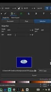 HOW TO EXPORT IN INKSCAPE #inkscape #logo