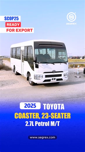 5 comments | 2025 Model Toyota Coaster, 23-Seater, 2.7L Petrol...