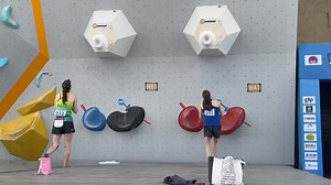 317K views · 1K reactions | A synchronised top by Paris 2024 Olympians Oceana Mackenzie  and Erin McNeice  to start your day off the right foot! Live scores  https://ifsc.hopp.to/kq25wr #WorldClimbing | International Federation of Sport Climbing (IFSC) | Facebook