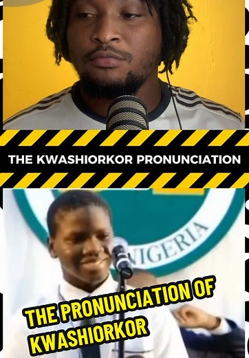 Kwashiorkor Pronunciation Challenge by Nigerian Boy