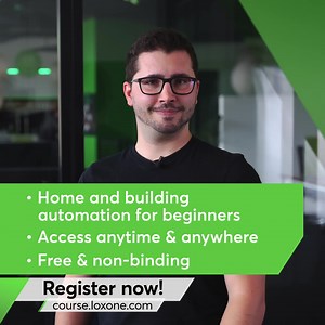 Home and building automation for beginners! Join our FREE beginner's course and get to know the basics about home and building automation. 💻🆓 | LOXONE