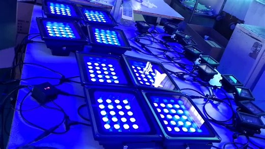 160W RGBW LED Flood Light IP67 Waterproof Outdoor DMX512 Lighting  DC Input for Stage, Events & Architectural Wash