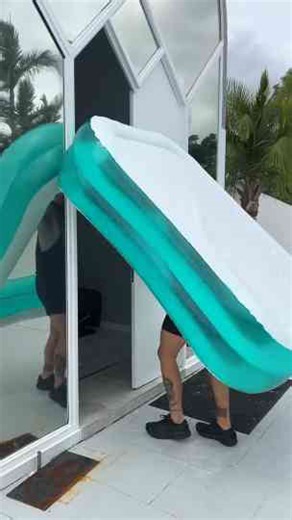 We turned his mattress into a pool!