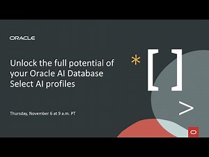 Unlock the Full Potential of Your Oracle AI Database Select AI Profiles