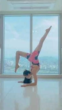 Morning gymnastics #gymnastics #girl #swimsuit #beautiful