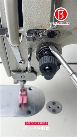 The function of thread take-up spring