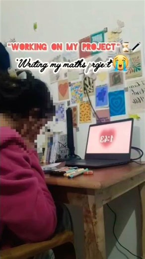 "Let's complete a project with me"🥀🤡 #project #mathsproject #StudyWithMe #9thgrader