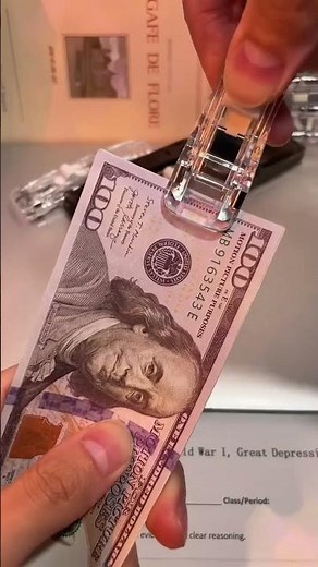 Portable Binder Clip Stapler - Includes 50 reusable clips