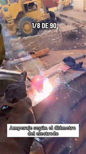 Amperage according to electrode diameter #welding #usa #viral