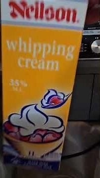 Making whipping cream 1L ,1 cup white sugar.