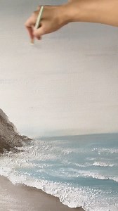 3.6K views · 37 reactions |  Sea view landscape painting Bring the...