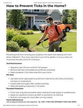 Expert Tick Pest Control Services – Protect Your Home, Pets & Family