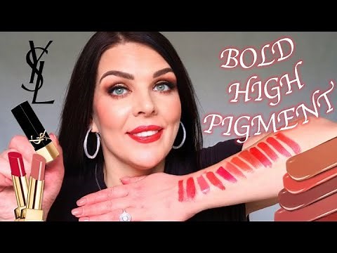 YSL Bold High Pigment Lipsticks | Swatches & Prices Review ❤️