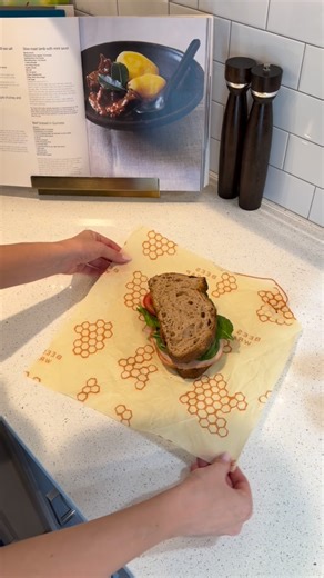 Bee’s Wrap® | Reusable Beeswax Wraps | a delicious artisan sandwich in our sandwich wrap 🥪 | Instagram