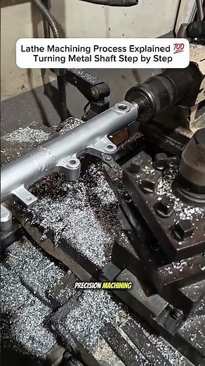 Lathe Machining Process Explained 💯 | Turning Metal Shaft Step by Step
