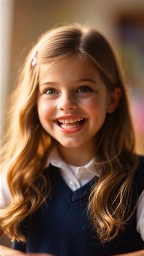 Cute Little School Girl Reading a Book 📚 | Adorable Study Moment