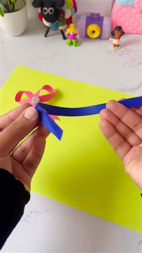 🎀Paper Ribbon Tutorial 🎀#diy #papercraft #youtubeshorts #shorts @TasneemCraftique