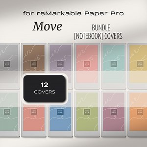 Notebook Covers for Remarkable Paper Pro Move | Notebook Cover Bundle | Covers for Paper Pro Move | Remarkable Notebook - Etsy
