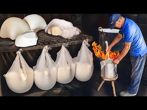Traditional Cheese Making on Remote Sheep Farm! Hardworking Rural Family