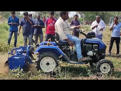 swaraj Code 12hp mini tractor డెమో రైతులకు చూపిస్తున్నా కంపెనీ వాళ్లు