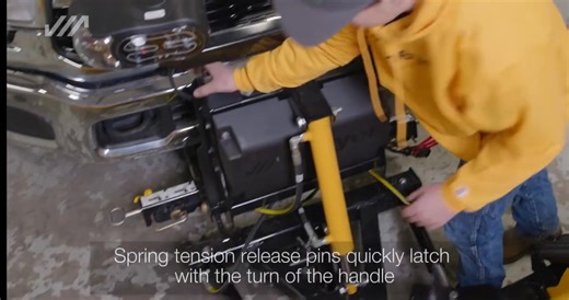 Designed for ultimate efficiency, the Meyer Pro Mount Attachment System allows snowfighters to quickly connect and disconnect their plows with ease. Its user-friendly design features spring-tension release pins and a hydraulic switch, enabling operators to mount and dismount from one side of the plow. Prepare for upcoming winter storms effortlessly with the Pro Mount! 💪 Want more info? Call us today at (330) 533-5556! #meyer #snowplow #snowremoval #snowfighter #snow #letitsnow | Myers Equipment