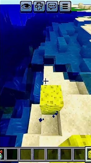 MIND-BLOWING MINECRAFT WATER SPONGE Secrets? 😜😱 #minecraft #minecraftshorts #shorts
