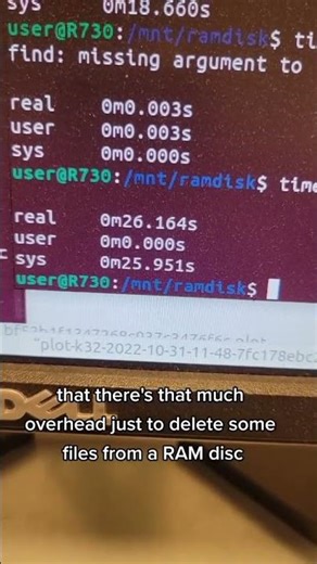 Linux command to delete files faster