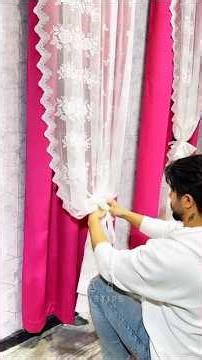 Easy tips for decore curtain at home #diy #tips #tricks #homedecor