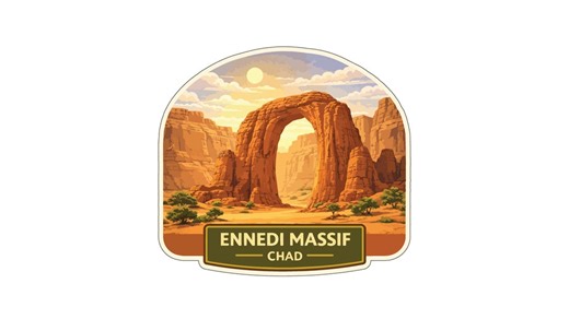 Ennedi Massif Rock Formations Chad Sticker Decal Vinyl Die-cut World Heritage Sites Series - Etsy